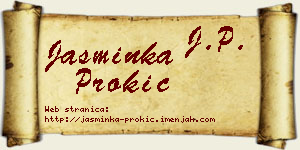 Jasminka Prokić vizit kartica